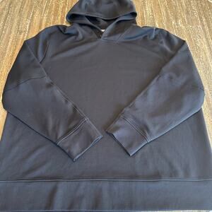 Lululemon Hoodie Men’s Textured Snap Lightweight Long Sleeve Black 2XL